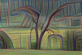 Deep Dream - Baum im Winter (8)